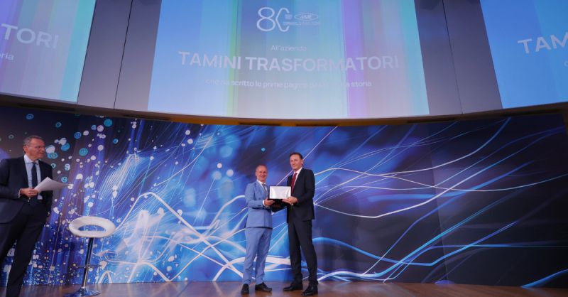 Tamini premiata in occasione degli 80 anni di ANIE
